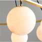 Alabaster Modern Round Ball Chandelier