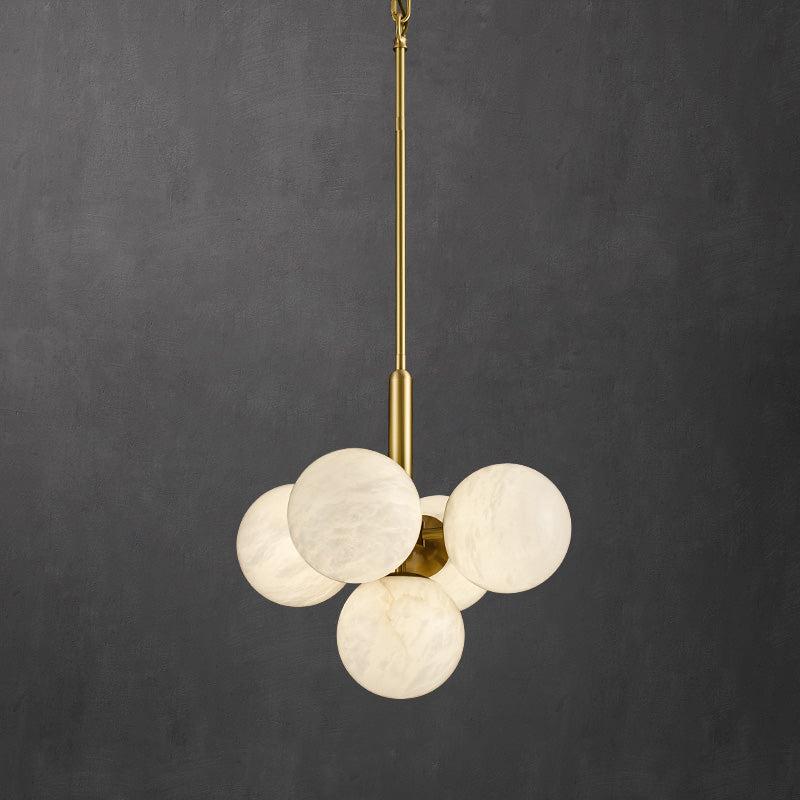 Gold Alabaster Chandelier