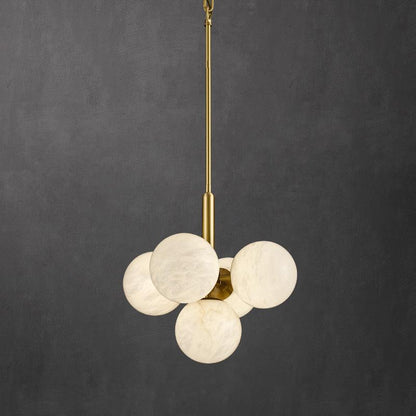 Gold Alabaster Chandelier