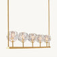 Boule De Cristal Clear Glass Linear Chandelier 48"