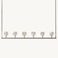 Boule De Cristal Clear Glass Linear Chandelier 60"