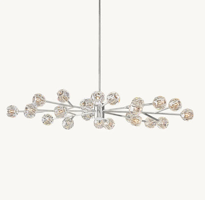 Boule De Cristal Smoke Glass Round Chandelier 72"