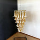 Beautiful Murano Amber Petals Spiral Chandelier 25.2"