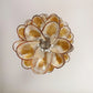 Beautiful Murano Transparent Amber Spiral Chandelier 25"