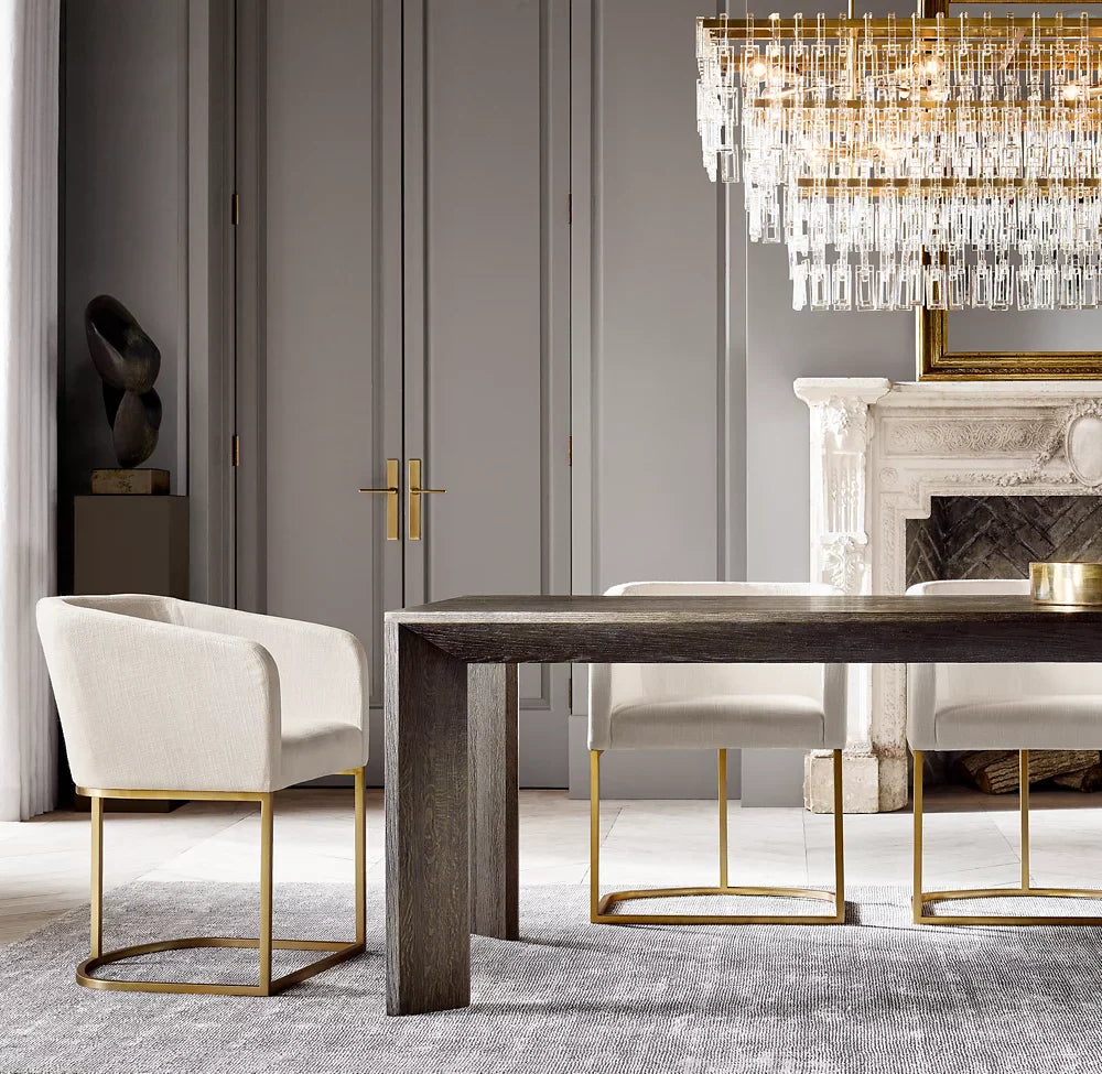 MARIGNAN TIERED RECTANGULAR CHANDELIER 60"