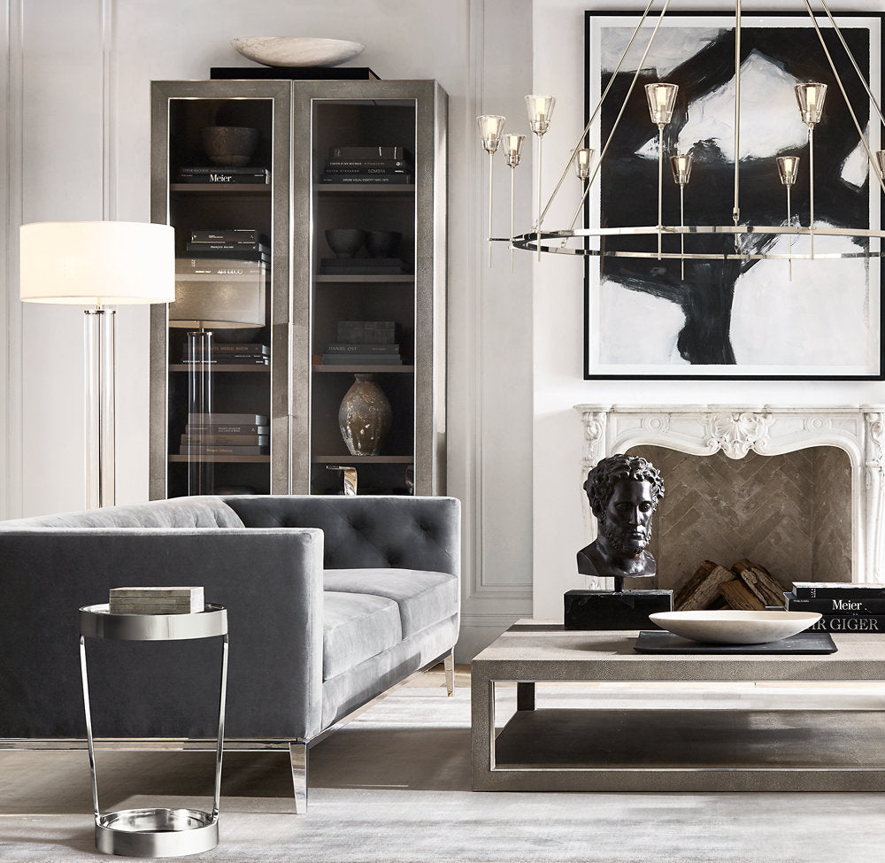 TORCHE DE VERRE ROUND CHANDELIER 46"