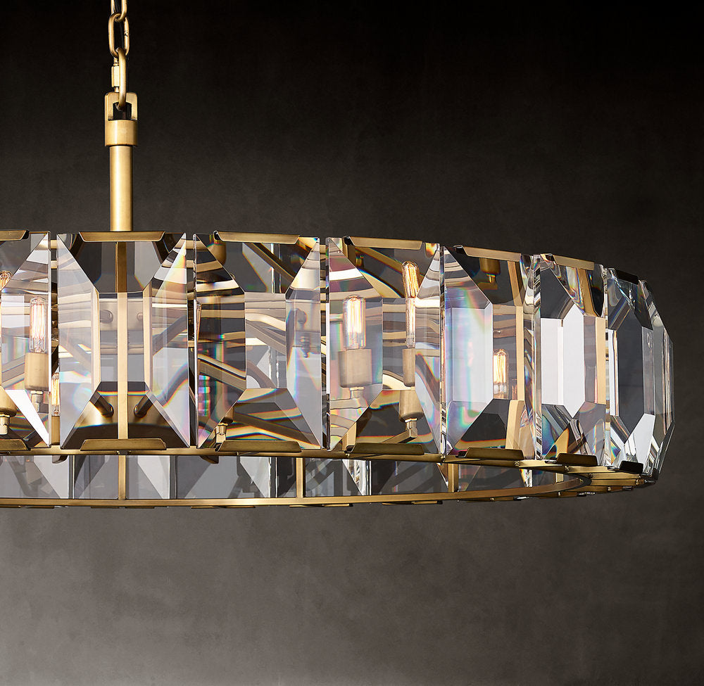 HARLOW CRYSTAL ROUND CHANDELIER 60"
