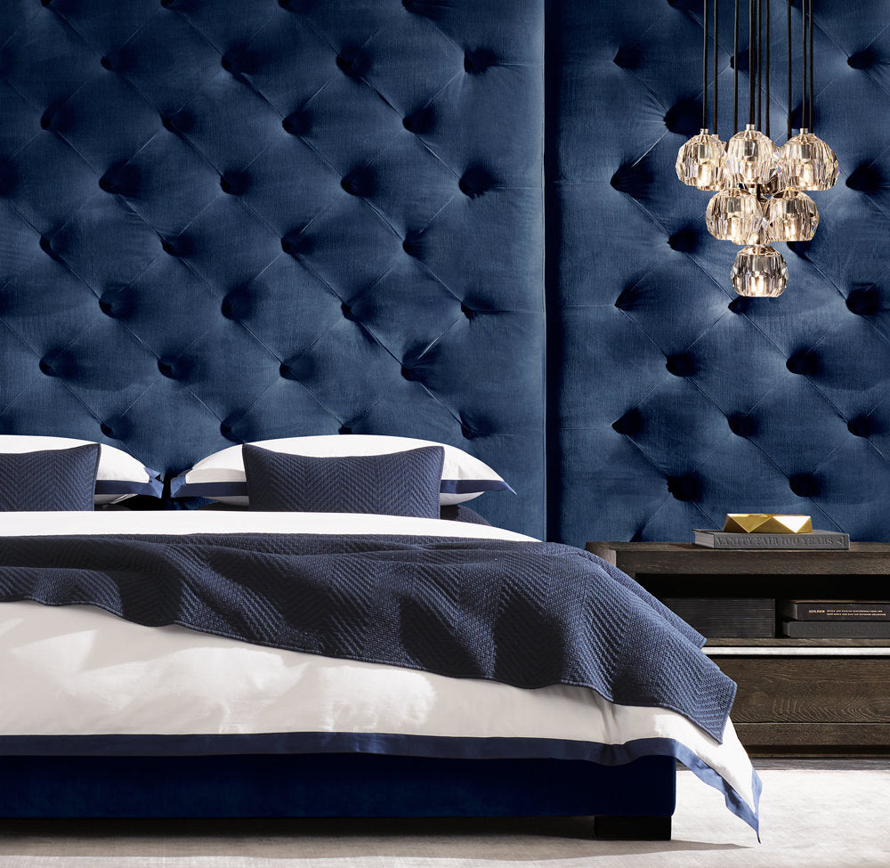 BOULE DE CRISTAL SMOKE GLASS ROUND CLUSTER CHANDELIER 14"