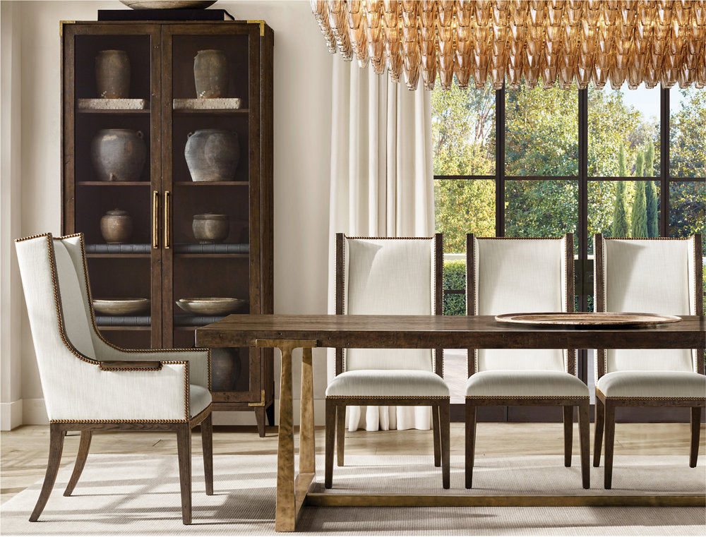 CHIARA SMOKE GLASS TIERED RECTANGULAR CHANDELIER 54"