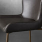 Kirsten Faux Counter Stool in Carbon Leather