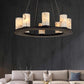 Centrum Alabaster Round Chandelier