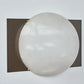 Alabaster Ball Brass Wall Sconce