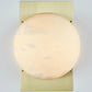 Alabaster Ball Brass Wall Sconce