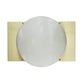 Alabaster Ball Brass Wall Sconce