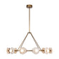 Dahlia Alabaster Chandelier 46''D