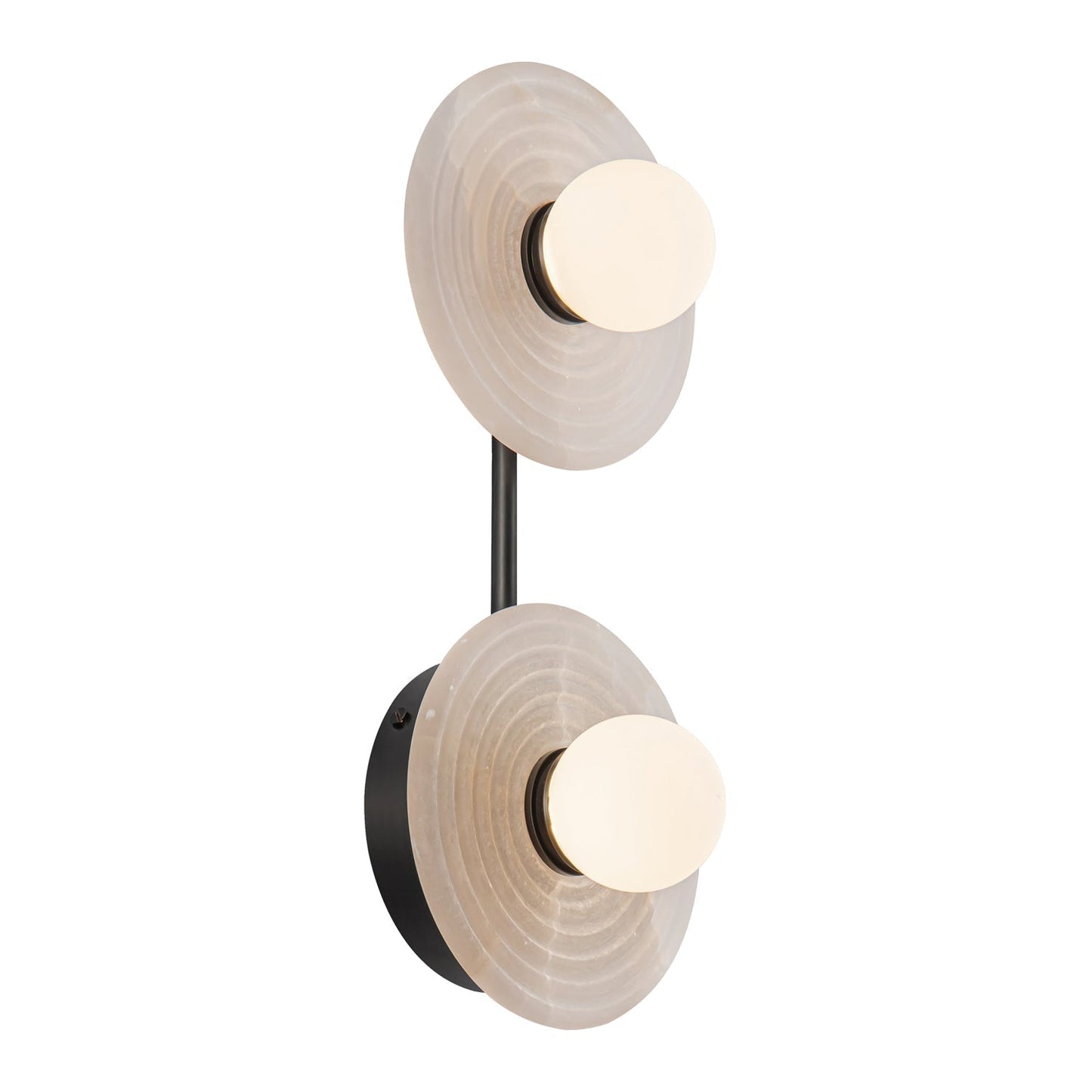 Dahlia Double Alabaster Wall Sconce