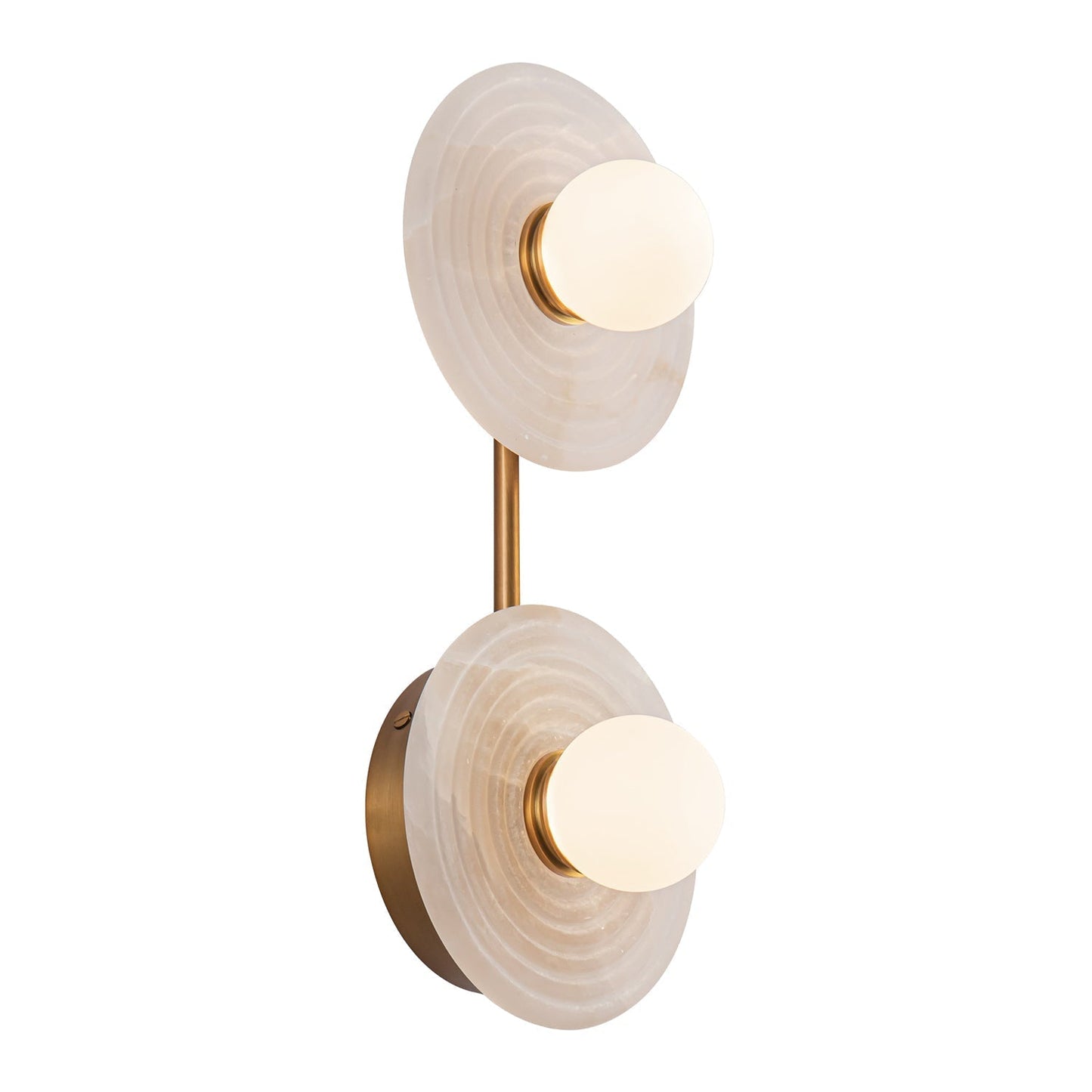 Dahlia Double Alabaster Wall Sconce