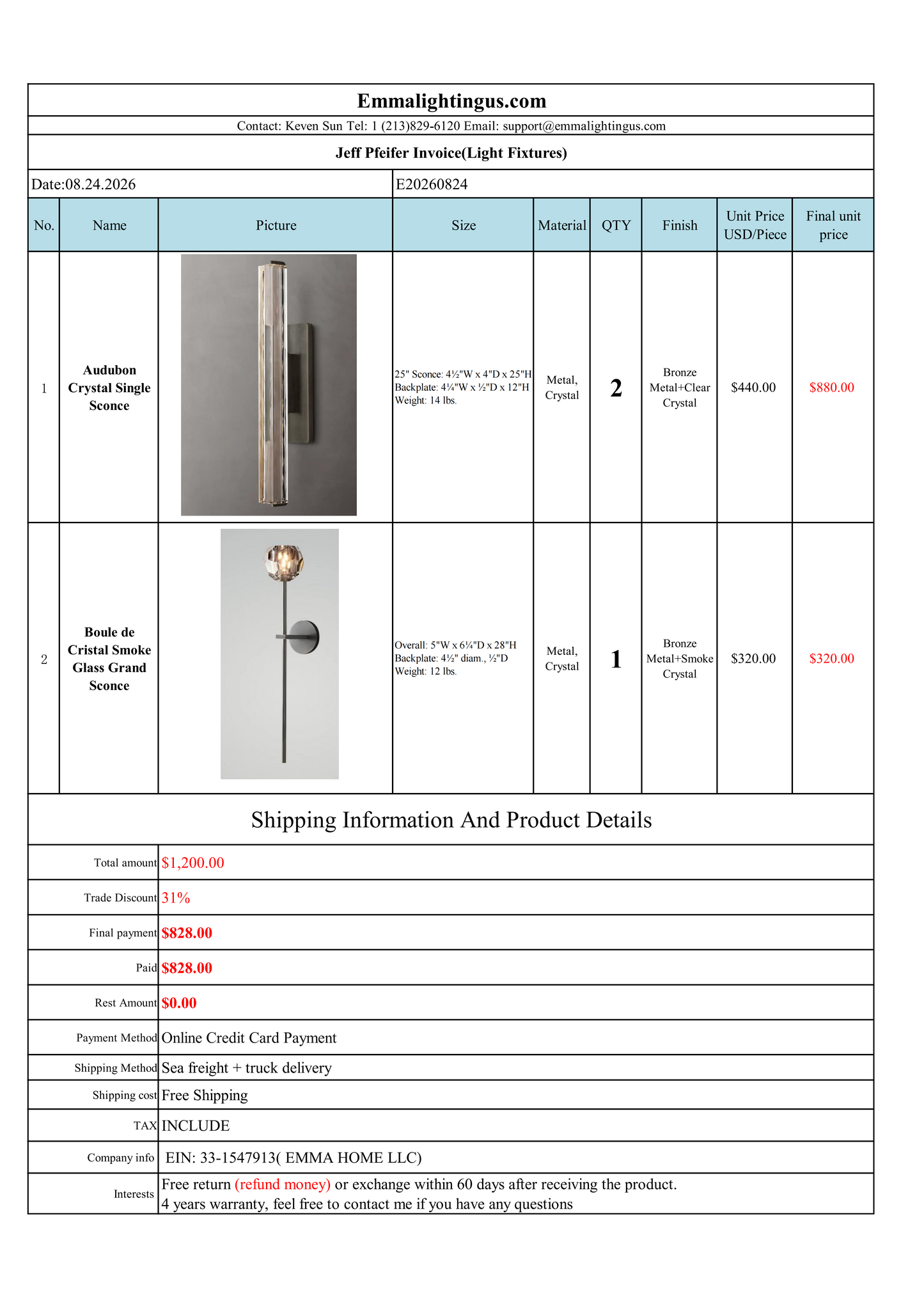 E20260824_Invoice-Lighting & Furniture(Jeff Pfeifer)-REST PAYMENT