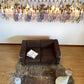 Elegant Multicolored Murano Poliedri Glass Chandelier 49"