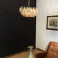 Elegant Murano Poliedri Multicolored Glass Chandelier 22"