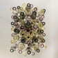 Elegant Murano Poliedri Multicolored Glass Chandelier 22"