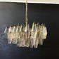 Elegant Murano Poliedri Multicolored Glass Chandelier 22"