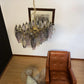 Elegant Murano Poliedri Multicolored Glass Chandelier 22"