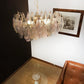 Elegant Murano Poliedri Multicolored Glass Chandelier 22"