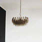 Elegant Murano Poliedri Smoked Glass Chandelier 22"