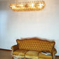 Elegant Smoked Murano Poliedri Glass Chandelier 49"