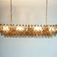 Elegant Smoked Murano Poliedri Glass Chandelier 49"