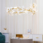 Gingko Chandelier U USE White and Gold