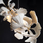 Gingko Chandelier A USE White and Gold