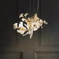 Gingko Chandelier A USE White and Gold