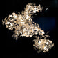 Gingko Chandelier A USE White and Gold