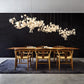 Gingko Chandelier A USE White and Gold