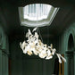 Gingko Chandelier A USE White and Gold