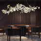 Gingko Chandelier A USE White and Gold