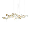 Gingko Chandelier E USE White and Gold