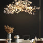 Gingko Chandelier N USE White and Gold