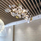 Gingko Chandelier N USE White and Gold