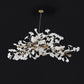 Gingko Chandelier N USE White and Gold