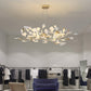 Gingko Chandelier N USE White and Gold