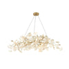Gingko Chandelier N USE White and Gold