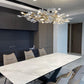 Gingko Chandelier N USE White and Gold