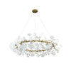 Gingko Chandelier O USE White and Gold