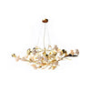 Gingko Chandelier S USE White and Gold