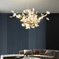 Gingko Chandelier S USE White and Gold