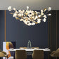 Gingko Chandelier S USE White and Gold