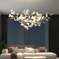 Gingko Chandelier S USE White and Gold